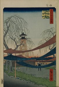 Terrain de Hatsune à Bakuro-cho, Cent vues célèbres d