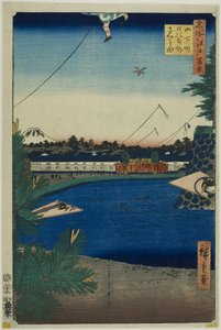 Hibiya et Soto-Sakurada de Yamashita-cho (Yamashita-cho Hibiya Soto-Sakurada), de la série "Cent vues célèbres d