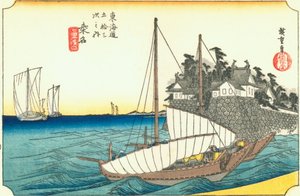 Hiroshige43 kuwana - Utagawa Hiroshige