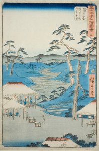 Hodogaya : Vue lointaine des montagnes de Kamakura depuis la maison de repos près de l