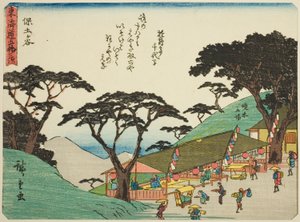 Hodogaya, de la série "Les cinquante-trois stations du Tokaido" - Utagawa Hiroshige