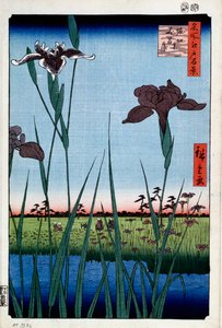 Iris à Horikiri Cent vues célèbres d