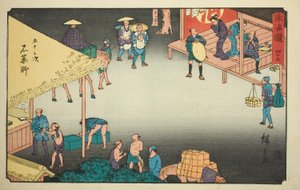 Ishiyakushi—No. 45, de la série "Les cinquante-trois stations du Tokaido (Tokaido gojusan tsugi)" - Utagawa Hiroshige