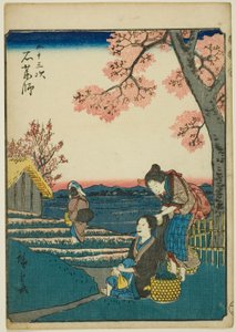 Ishiyakushi, de la série "Cinquante-trois stations [du Tokaido]" également connue sous le nom de Figure Tokaido