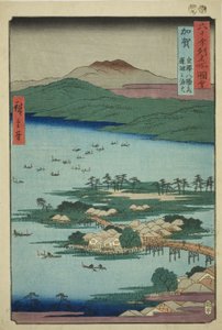 Province de Kaga : Les feux de pêche sur le lac Renko, l