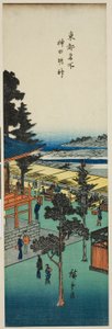 Sanctuaire Kanda Myojin (Kanda Myojin), de la série "Vues célèbres de la capitale orientale (Toto meisho)"