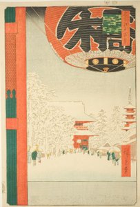 Temple Kinryuzan à Asakusa, de la série "Cent vues célèbres d