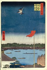 Komakata Hall et pont Azuma, Cent vues célèbres d