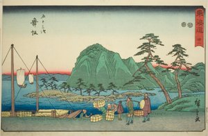 Maisaka—No. 31, de la série "Les Cinquante-trois Stations du Tokaido," également connue sous le nom de Reisho Tokaido - Utagawa Hiroshige