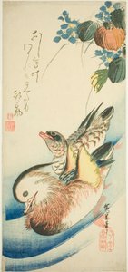 Canards mandarins - Utagawa Hiroshige