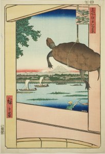 Pont Mannen, Fukagawa (Fukagawa Mannenbashi), de la série "Cent Vues Célèbres d