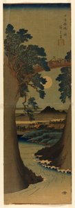 Pont des singes dans la province de Kai (Koyo Saruhashi no zu)
