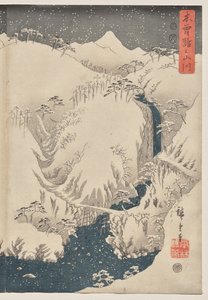 Montagne et rivière sur la route de Kiso