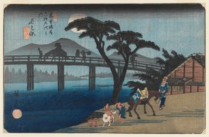 Nagakubo, no.28, de la série Soixante-neuf stations de la route Kisokaido, 1835-40 - Utagawa Hiroshige