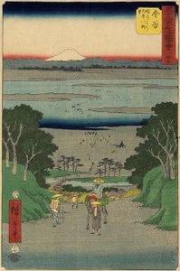 No.25 Rivière O-i, Kanaya, juillet 1855 - Utagawa Hiroshige