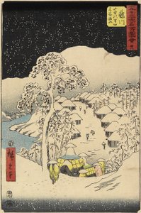 No.38 Village de Yamanaka à Fujikawa, juillet 1855