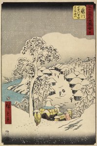 No.38 Village de Yamanaka à Fujikawa, juillet 1855