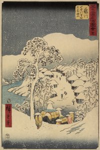 No.38 Village de Yamanaka à Fujikawa, juillet 1855