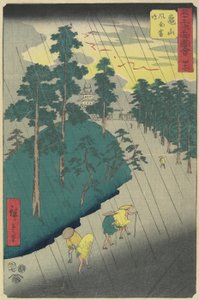 No.47 : Orage à Kameyama, juillet 1855