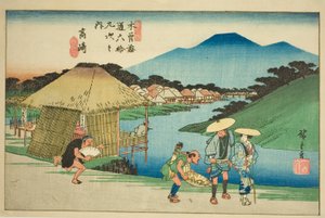 N° 14 : Takasaki, de la série "Soixante-neuf Stations du Kisokaido (Kisokaido rokujukyu tsugi no uchi)" - Utagawa Hiroshige