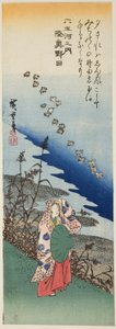 Rivière de Noda dans la province de Mutsu (Mutsu Noda), de la série "Six rivières précieuses (Mu Tamagawa no uchi)" - Utagawa Hiroshige