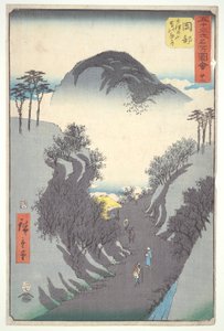 Okabe, col de montagne, de la série Cinquante-trois Stations du Tokaido - Utagawa Hiroshige