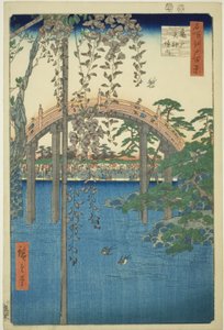 Précincts du Sanctuaire Kameido Tenjin (Kameido Tenjin keidai), de la série "Cent vues célèbres d