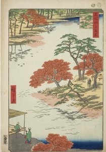 Enceintes du sanctuaire Akiba, Ukeji, de la série "Cent vues célèbres d