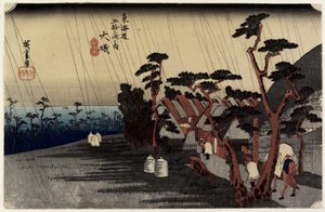 La pluie de la princesse Tora, O_iso, vers 1833
