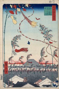 Prospérité dans toute la ville pendant le festival de Tanabata, 1856-1858 - Utagawa Hiroshige