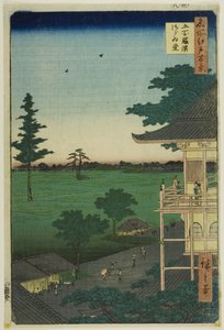 Salle Sazai du temple des Cinq Cents Rakan (Gohyaku Rakan Sazaido), de la série "Cent vues célèbres d
