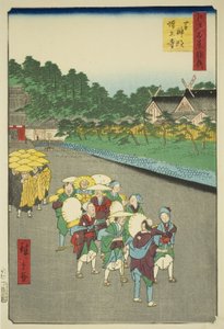 Sanctuaire Shiba Shinmei et temple Zojoji (Shiba Shinmei Zojoji), de la série "Supplément aux Cent vues célèbres d