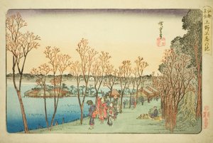 Étang de Shinobazu à Ueno (Ueno Shinobazu no ike), de la série "Lieux célèbres d