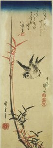 Moineau et bambou - Utagawa Hiroshige