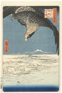 Susaki et la plaine de Jmantsubo près de Fukagawa de la série Cent vues célèbres d
