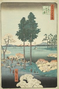 Falaise de Suwa à Nippori, de la série "Cent vues célèbres d