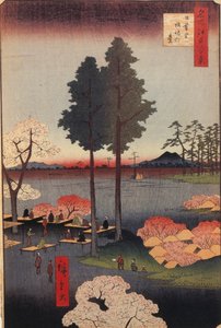 Falaise de Suwa à Nippori, Cent vues célèbres d