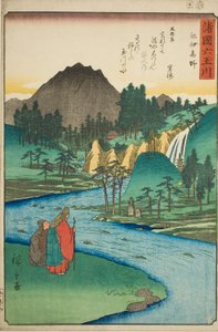 La Rivière Bijou Koya dans la province de Kii, de la série "Six Rivières Bijou dans les diverses provinces" - Utagawa Hiroshige