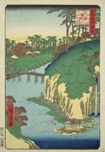 La rivière des cascades à Oji (Oji Takinogawa), de la série "Cent vues célèbres d