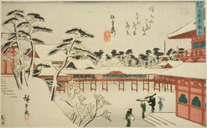 Temple Toeizan à Ueno (Ueno Toeizan), de la série "Lieux célèbres d