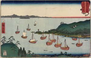 Uraga dans la province de Sagami, juillet 1858