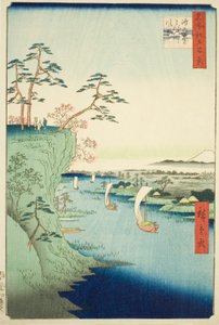 Vue de Konodai et de la rivière Tone (Konodai Tonegawa fukei), de la série "Cent vues célèbres d