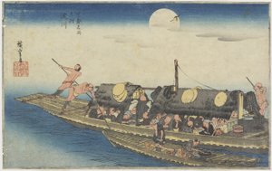 Rivière Yodo, vers 1834
