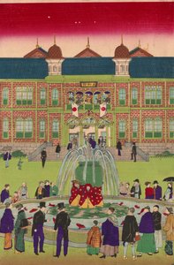 Deuxième exposition industrielle nationale au parc Ueno - Utagawa Hiroshige III