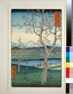 Koshigaya dans la province de Musashi - Utagawa II Hiroshige