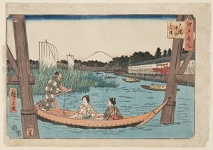 Ōhashi, Nakazu, Mitsumata - Utagawa II Hiroshige