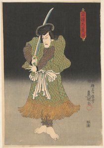 Acteur pieds nus avec une épée - Utagawa Kunisada (I)