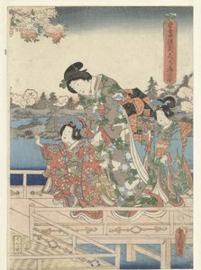 Banquet de printemps pour les Genji orientaux - Utagawa Kunisada (I)