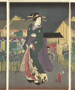 Iris en pleine floraison - Utagawa Kunisada (I)