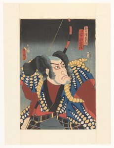 Sotogahama no Nambei avec un arc sur le dos - Utagawa Kunisada (I)
